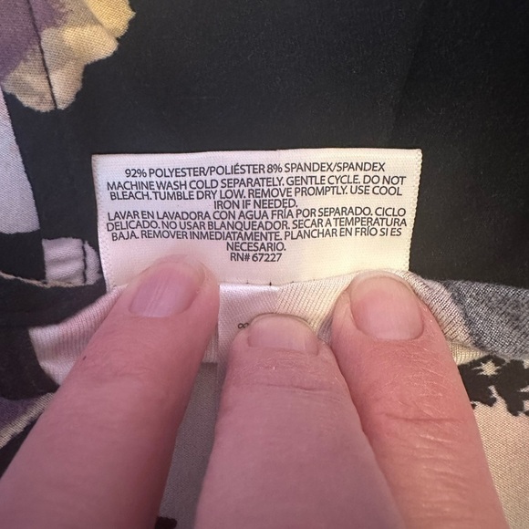 Bobbie Brooks women’s flower patterned dress, size M, 3/4 sleeves - Picture 6 of 6